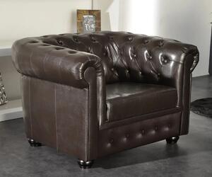 Chesterfield Bis Křeslo antique brown