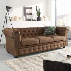 Chesterfield Bis Pohovka 3M hnědá Gobi