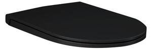 Sedátko ploché se soft-close, matt black, RESORT