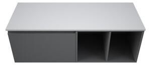 RAK-PLANO Pracovní deska RAKSOLID 121x46 cm pro nábytek RAK-JOY/JOY UNO, bez otvoru pro baterii a sifon , matt white