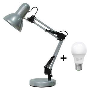 BRILAGI - LED Stolní lampa ROMERO 1xE27/10W/230V stříbrná LEDBG0262
