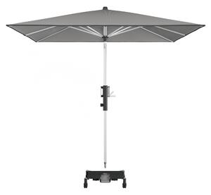 Knirps PHOENIX bordó, zahradní středový slunečník, 245x245 cm, světle šedá