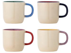 Bloomingville Set čtyř barevných kameninových hrnků Vista 185 ml