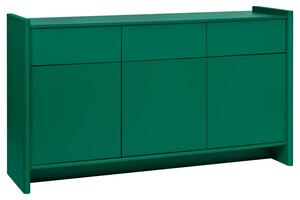 Noo.ma Zelená lakovaná komoda Rali 161 x 46 cm