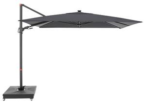 Doppler myZone LED oranžová, výkyvný zahradní slunečník s boční tyčí, 220x300 cm, antracit