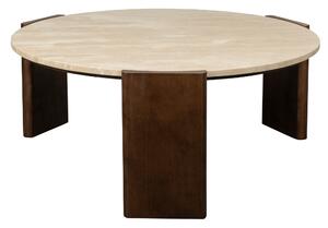 Dutchbone Béžový kamenný konferenční stolek VALCOUR 90 cm