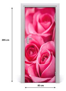 Fototapeta samolepící Růžové růže 85x205 cm