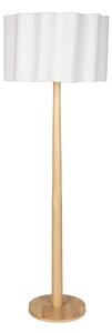 Dutchbone Dřevěná stojací lampa SCALLOP 149 cm