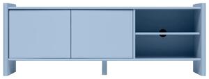 Noo.ma Modrý lakovaný TV stolek Rali 160 x 48 cm