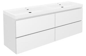 Koupelnová skříňka s umyvadlem SAT B-Way 119x50x45 cm bílá lesk BWAY2120WU4