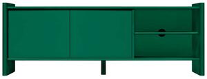 Noo.ma Zelený lakovaný TV stolek Rali 160 x 48 cm
