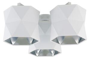 TK Lighting Přisazený lustr SIRO 3xE27/15W/230V bílá/stříbrná TK3248