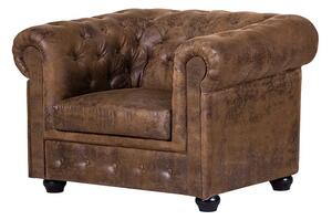 Chesterfield Bis Křeslo 1M hnědé