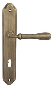 Dveřní kování MP FO - CARINA - SO (OGS - bronz česaný), klika-klika, Otvor pro obyčejný klíč BB, MP OGS (bronz česaný mat), 72 mm