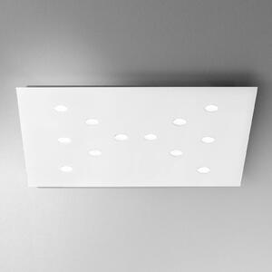 ICONE Slim - ploché stropní svítidlo LED, 12 světelných bodů, bílá barva