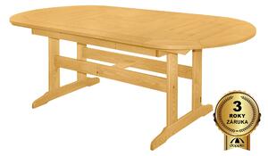 Doppler DOVER, dřevěný rozkládací stůl ze severské borovice, 160/210x90x74 cm