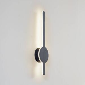 Nástěnné LED svítidlo Lindby Borian, černá barva, hliník, 40 cm