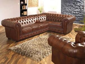 Chesterfield Windsor II Kožená sedací souprava rohová pravá/levá