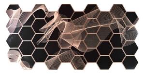PVC obkladové 3D panely GRACE Hexagon Gravity