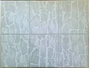 3D - PVC obkladový panel - Kámen na kachličce šedý