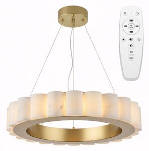 Toolight Toolight, LED stropní svítidlo 50cm, 27W, dálkové ovládání, APP1801-CP, zlatá matná-imitace kamene, OSW-05979