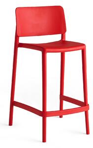 AJ Produkty Barová židle RIO, výška sedáku 650 mm, červená