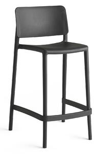 AJ Produkty Barová židle RIO, výška sedáku 650 mm, tmavě šedá