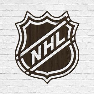 DUBLEZ | Dřevěné hokejové logo na zeď - NHL