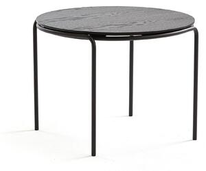 AJ Produkty Konferenční stolek ASHLEY, Ø770 mm, výška 530 mm, černá, černá deska