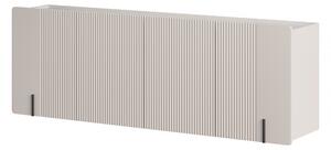 Závěsná komoda Malmi 200 cm - kašmírová / crema bianca / černá