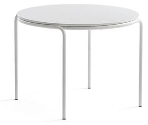 AJ Produkty Konferenční stolek ASHLEY, Ø770 mm, výška 530 mm, bílá, bílá deska