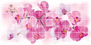 PVC obkladové 3D panely Kachlička Orchidej růžová
