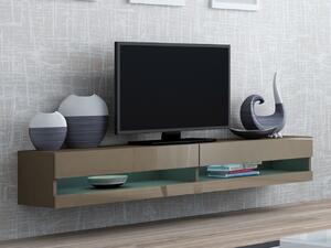 Cama Televizní stolek VIGO NEW 180 Provedení: Latte/bílý lesk