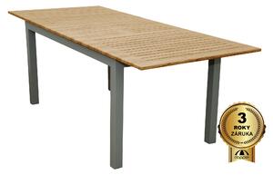 Doppler EXPERT WOOD, rozkládací hliníkový stůl, 150/210x90x75 cm