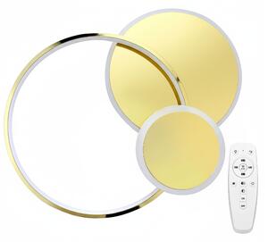 Toolight Toolight, LED stropní svítidlo + dálkové ovládání, APP1710-C, zlatá lesklá, OSW-04039