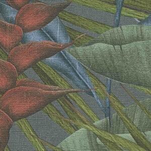 A.S. Création | Vliesová tapeta na zeď Stories of Life 39647-1 | 0,53 x 10,05 m | šedá, zelená, červená, hnědá, modrá