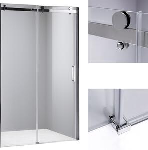BPS-koupelny Posuvné sprchové dveře HYD-PD03C 110 chrom/transparent pro instalaci do niky - bez vaničky