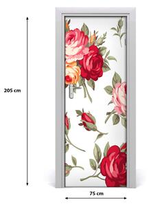Fototapeta samolepící na dveře divoká růže 75x205 cm