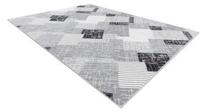 Koberec SAMPLE REMI geometrický, šedý / černý