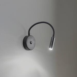TK Lighting Nástěnné světlo Lagos USB, 27 cm, černé, lampa na čtení, G9, Černá, Ložnice, kov, Moderní, Nástěnné bodové svítidlo