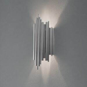 Opviq Nástěnné světlo Reis, chrom, kov, výška 50 cm, stmívatelný, Chrom / stříbro, Obývací pokoj / jídelna, kov