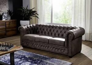 Chesterfield Oxford: Pohovka 3M Dark Brown