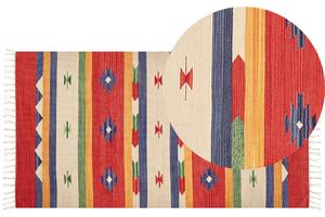 Bavlněný kelimový koberec 80 x 150 cm vícebarevný ALAPARS