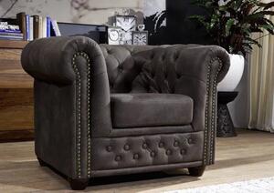 Chesterfield Oxford: Křeslo 1M Dark Brown
