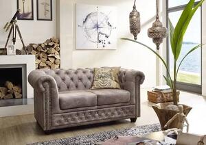Chesterfield Oxford: Pohovka 2M Silver