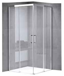 BPS-koupelny Čtvercový sprchový kout HYD-SK90A 80x80 chrom/transparent - bez vaničky