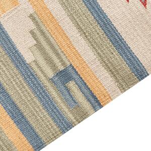 Bavlněný kelimový koberec 80 x 150 cm vícebarevný APARAN