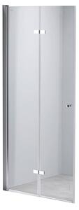 BPS-koupelny Zalamovací otočné sprchové dveře HYD-JSD01A 80 chrom/transparent pro instalaci do niky - bez vaničky