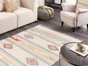 Bavlněný kelimový koberec 140 x 200 cm vícebarevný APARAN
