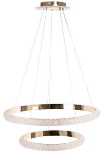 Toolight Toolight, LED závěsné osvětlení 63cm, 80W, G045-2CP, zlatá, OSW-06313